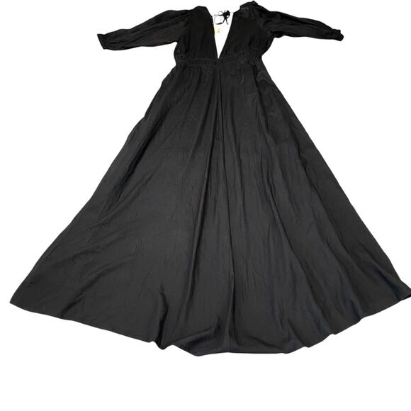 Elan Deep Black V-Neck Cover-Up Maxi Dress Women Size Small MSRP: $74 - Picture 15 of 16